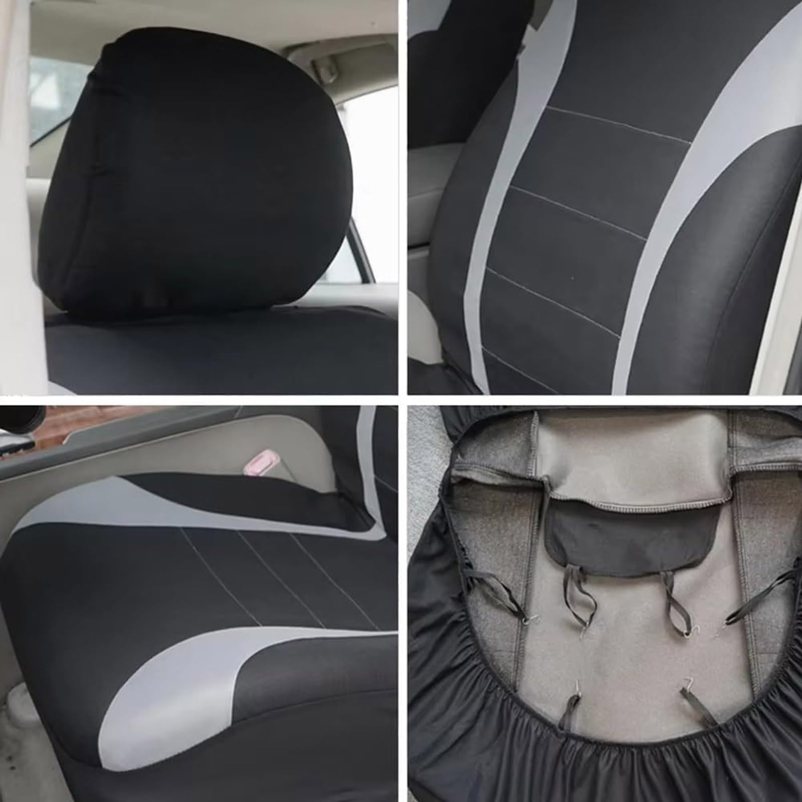Pokrowce na fotele samochodowe do Renault Captur -II 2019-2026, zestaw ochraniaczy na fotele samochodowe, przednie i tylne poduszki, akcesoria do wnętrza samochodu, A/czerwone