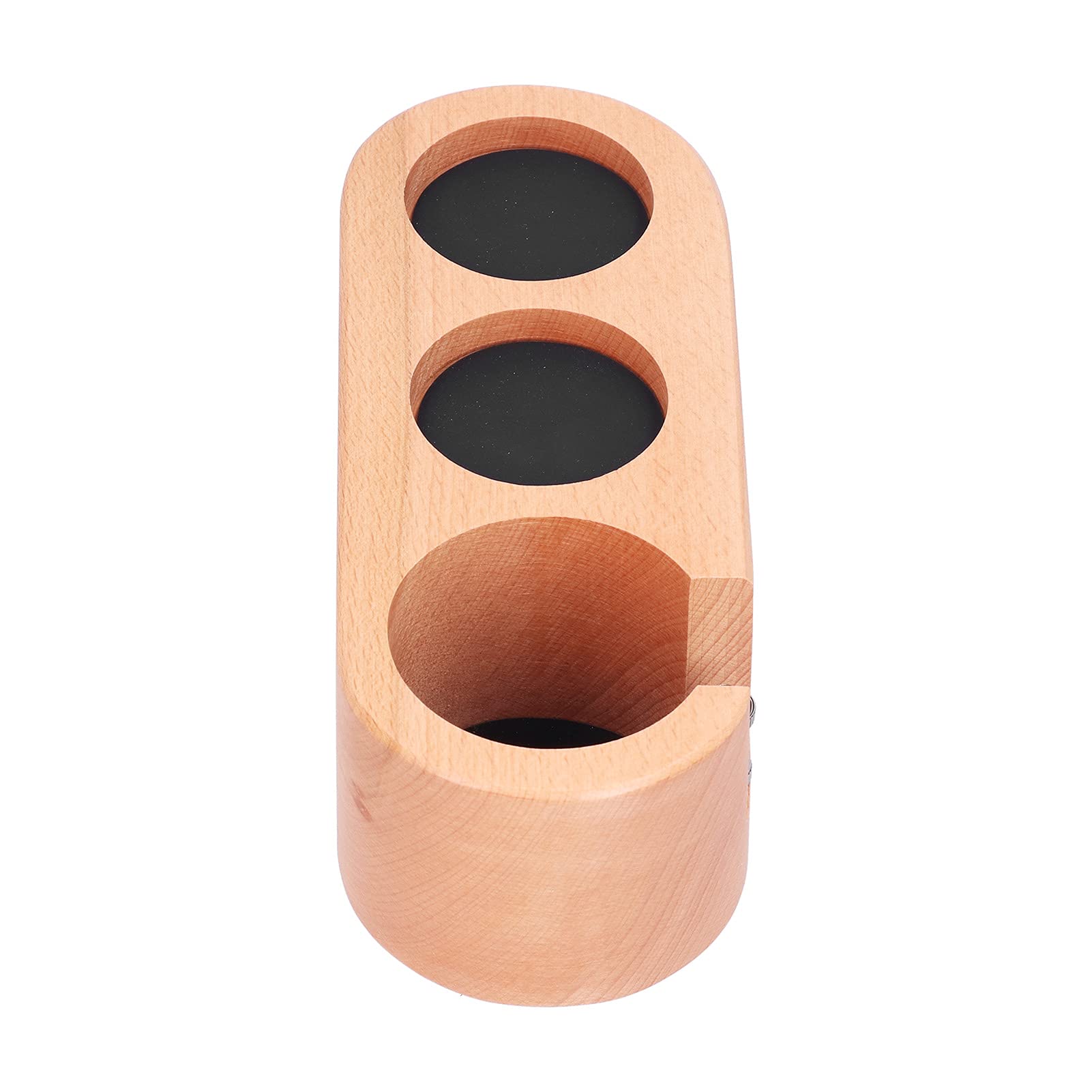 Soporte De Portafiltro De Café De 3 Orificios, Soporte De Tamper De Filtro De Café De Madera, Estación De Soporte De Tapete De Tamper De Madera Estación De Apisonamiento De Café Espresso Con Tapete An