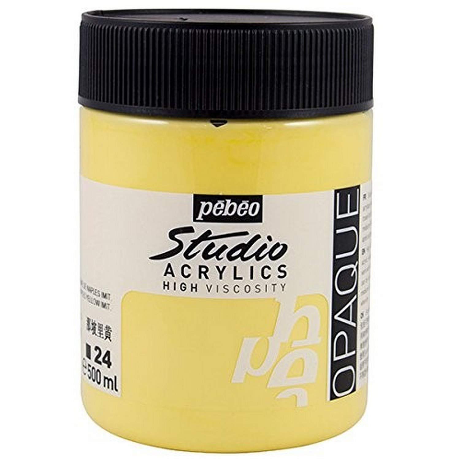 Pebeo Studio Acrylics HV 500 ml Naples Yellow Hue, Jars
