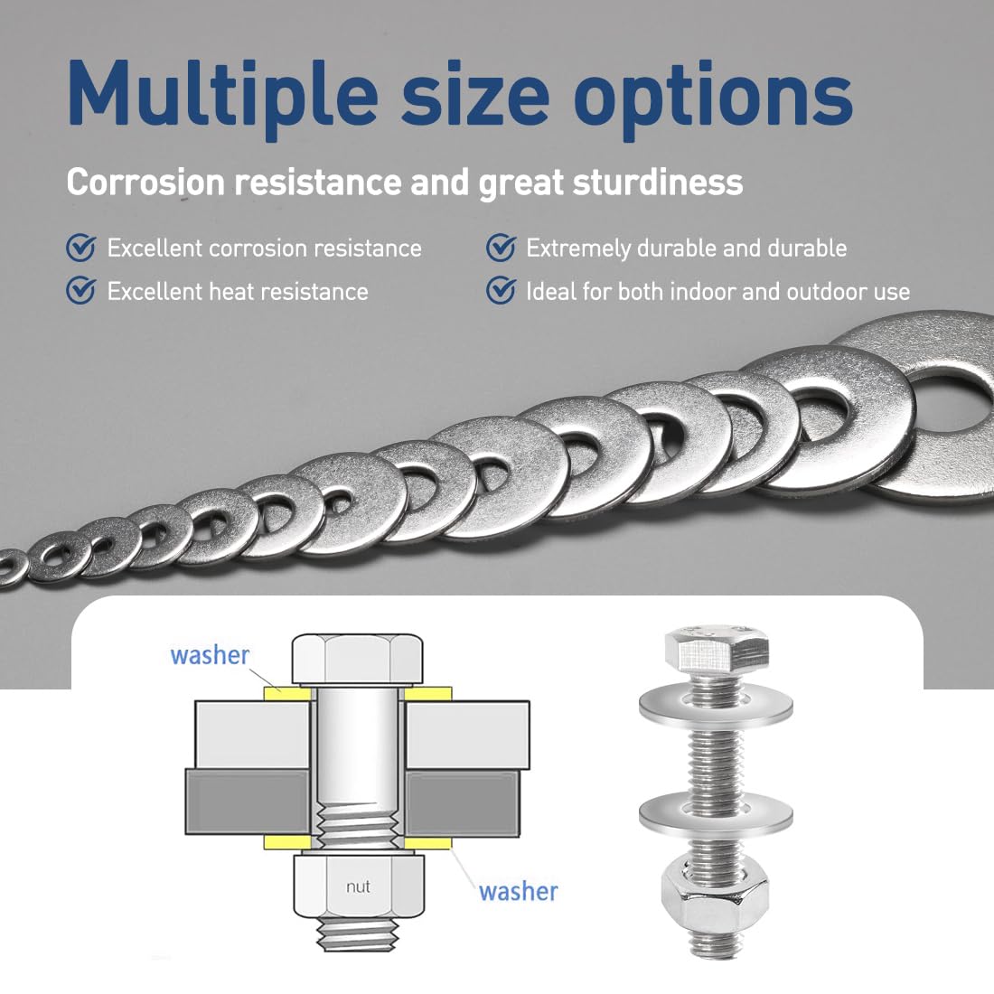 Dtaeye Rondelle A Testa Svasata 200 Pezzi M3 M4 M5 Vite Di Finitura - Foto 2