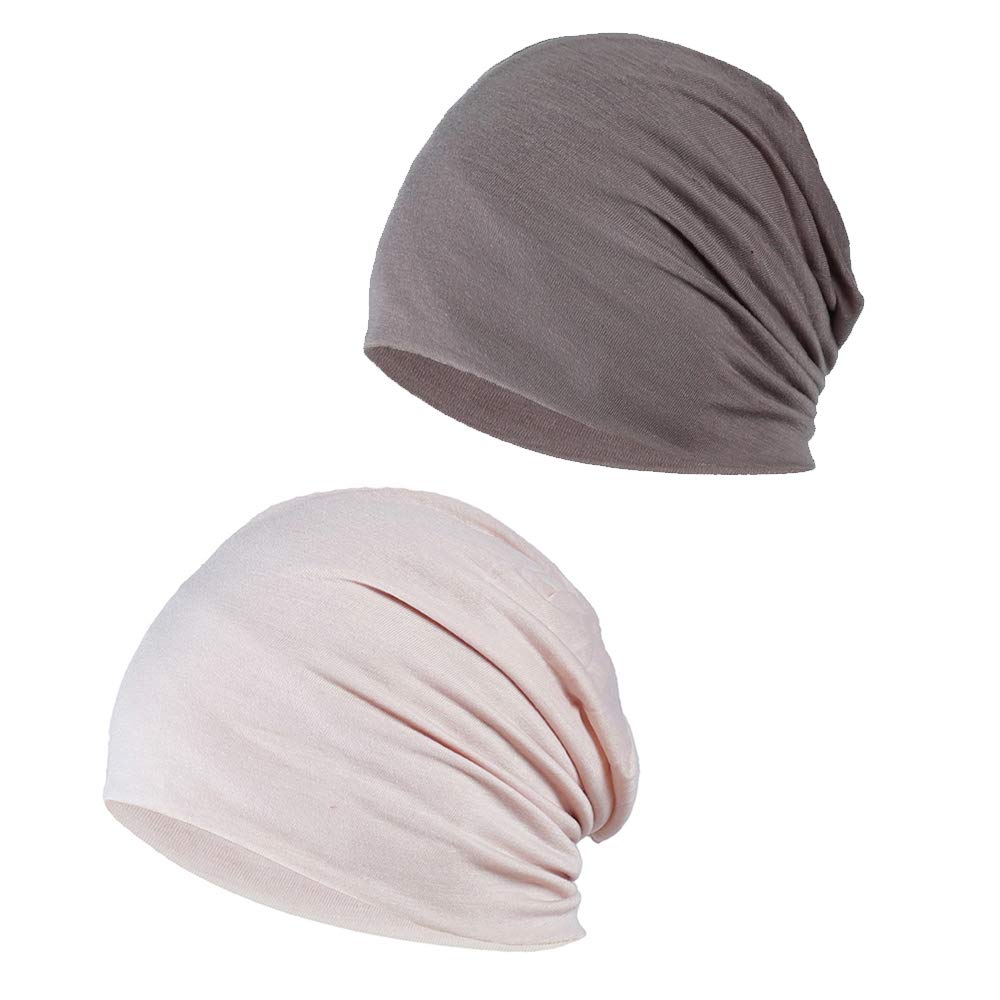 Gorro Slouchy Algodón para Cabeza Quimio Cáncer Mujeres Hombres Turbante Elástico