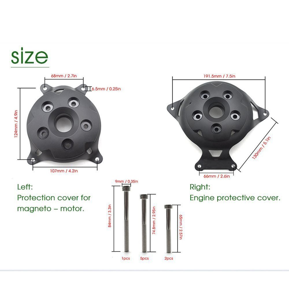 Motociclo Accessori di Protettiva Coperchio del Motore per Z800 2013-2016 Z750 2007-2012