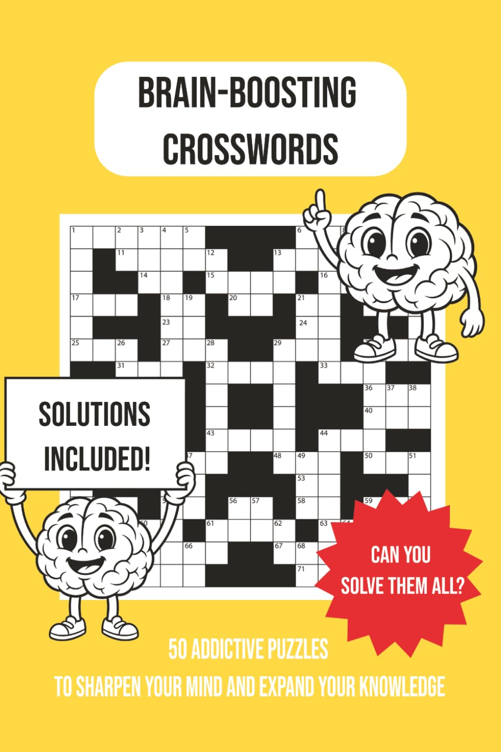 Brain Boosting Crosswords: 50 General Knowledge Puzzles with 500 Brain-Teasing Clues for Adults and Teens