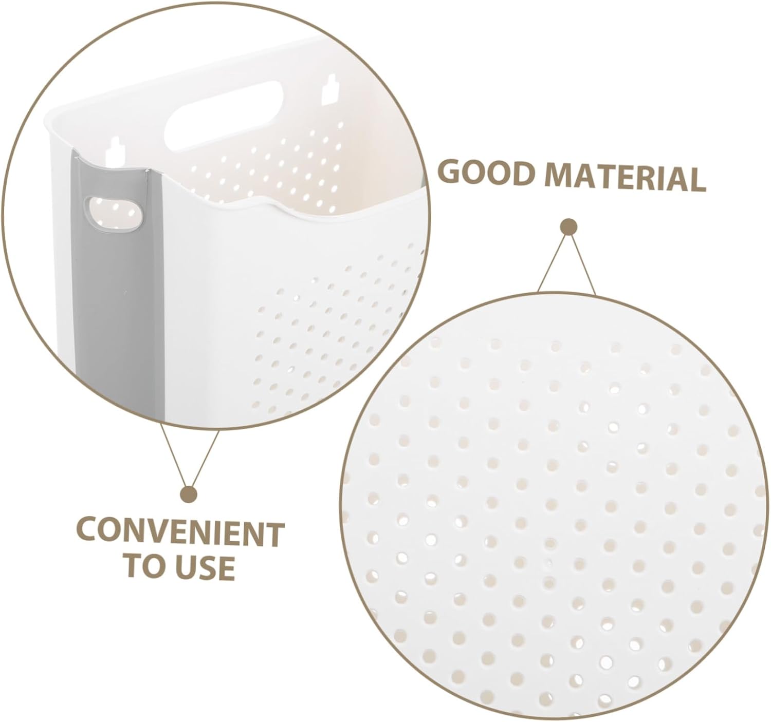 Luxshiny Foldable Wall Mounted Laundry Basket Collapsible Dirty Clothes Hamper for Bathroom and Laundry Room Organization Space Saving Storage Container for Towels and Clothing