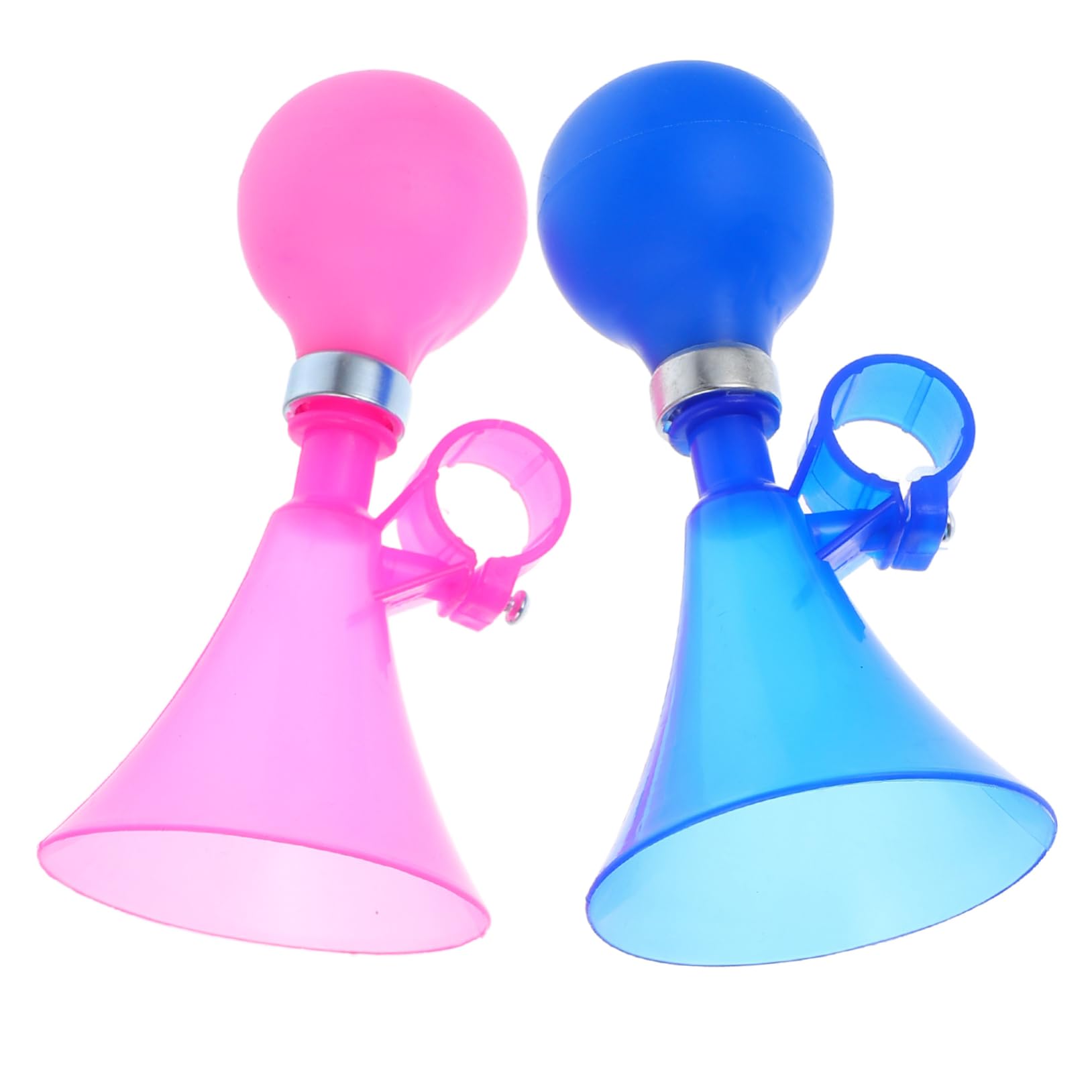 Milisten 2pcs Small Bike Horn Portable Handlebar Squeeze Horn for Color Bike Accessory Easy Installation for Road