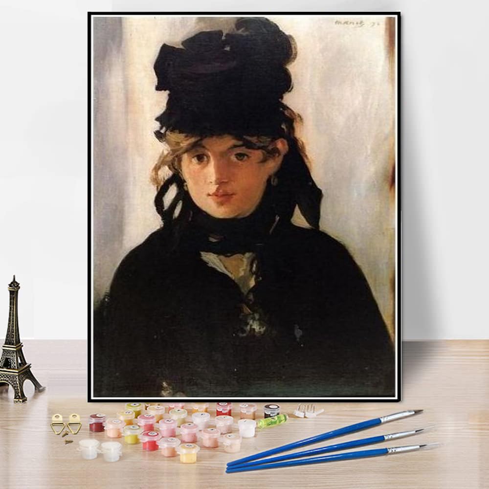 Amazon | DIY 数字油絵 スミレの花束を持つベルト・モリゾ