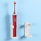 1pc Wall-Mounted Electric Toothbrush Holder, Waterproof and Drip-Free Bathroom Storage Rack for Toothbrushes, No Drill Installation