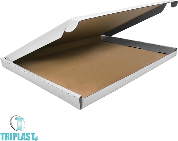 Triplast C4 Maximum Size 332 x 245 x 20 mm White PIP Cardboard Large Letter Postal Box for Royal Mail (Pack of 10)