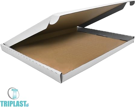 Triplast C4 Maximum Size 332 x 245 x 20 mm White PIP Cardboard Large Letter Postal Box for Royal Mail (Pack of 10)