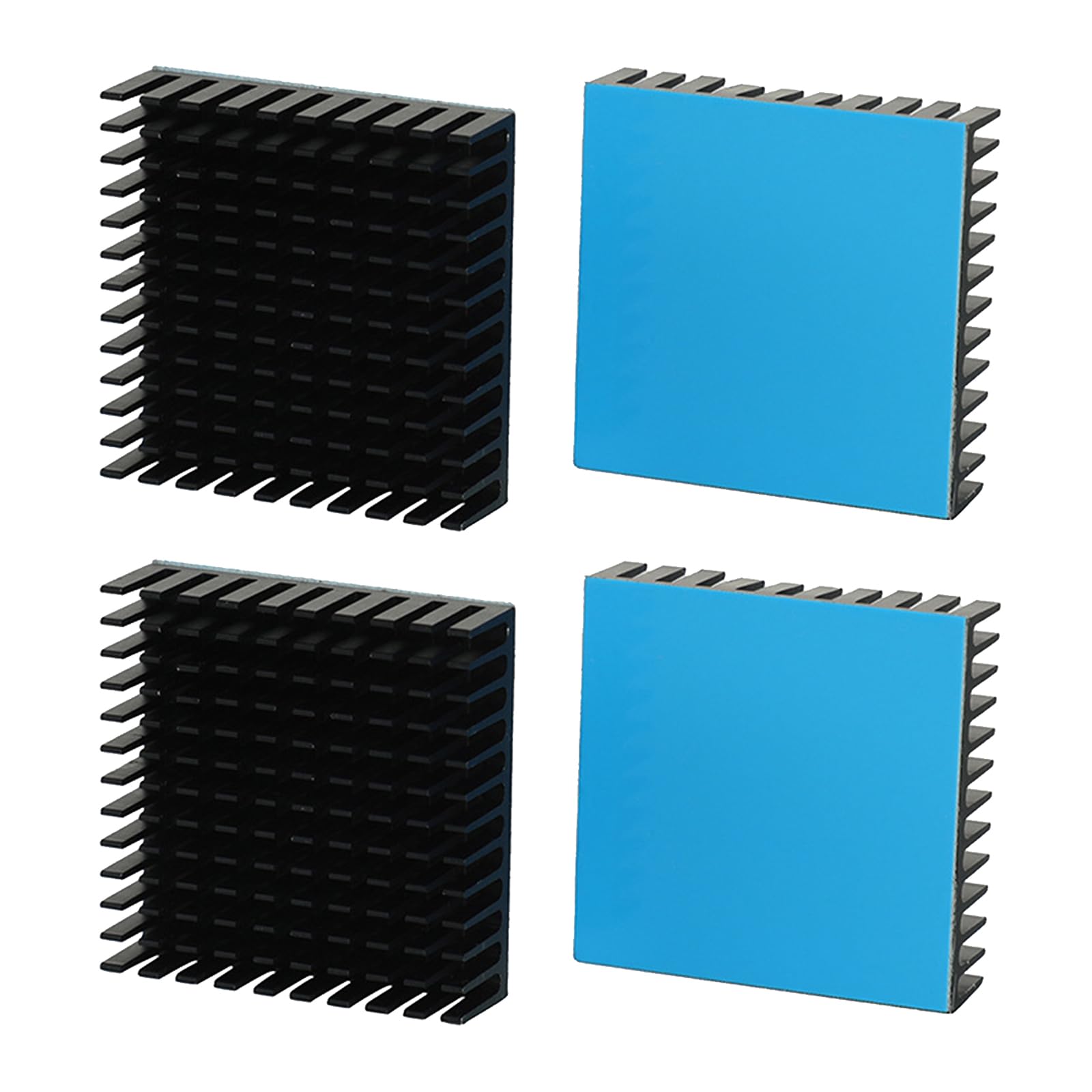 Dissipatori Di Calore In Alluminio Nero, 40x40x11mm, 12 Pezzi, Per Raffreddamento Componenti Elettronici - 3