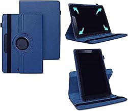 Universal 8 inch Tablet Case, PU Leather Stand Case Folio Cover 360° Rotating Case Fits for All 8.0" Inch Samsung, Lenovo, Acer, Huawei, Sony, iPad, Toshiba Android Tablets Devices (Blue)