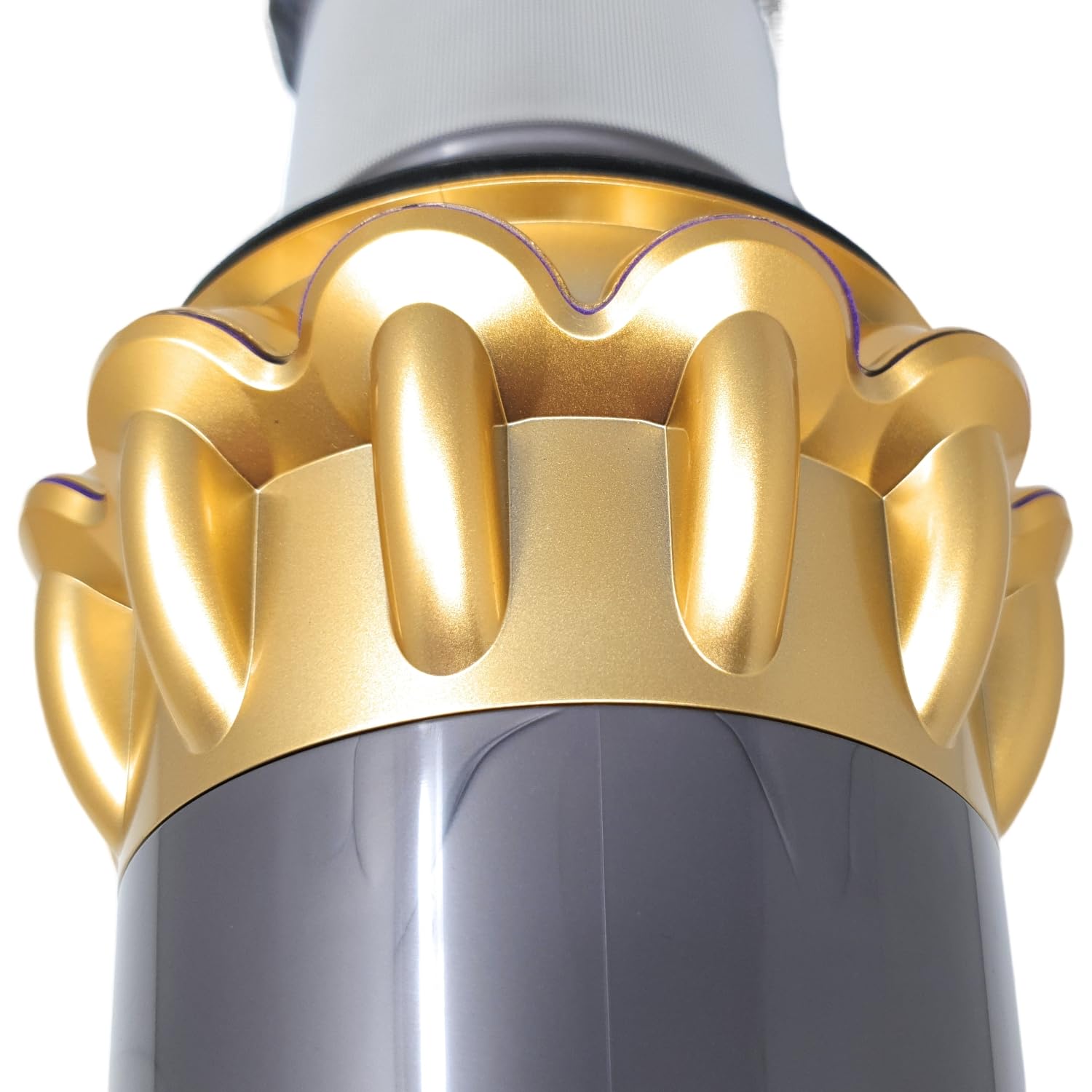 970142-02 - Carcasa principal del motor con ciclón compatible con Dyson V11 SV14 batería de tornillo, color dorado, equivalente a 970142-01