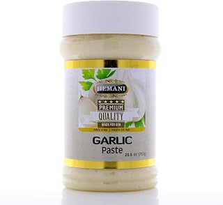 HEMANI Gourmet Garlic Paste 26.5oz (750g) Pure Garlic Puree - Non-GMO, Gluten-Free, Vegan Thick Pulp No Vinegar