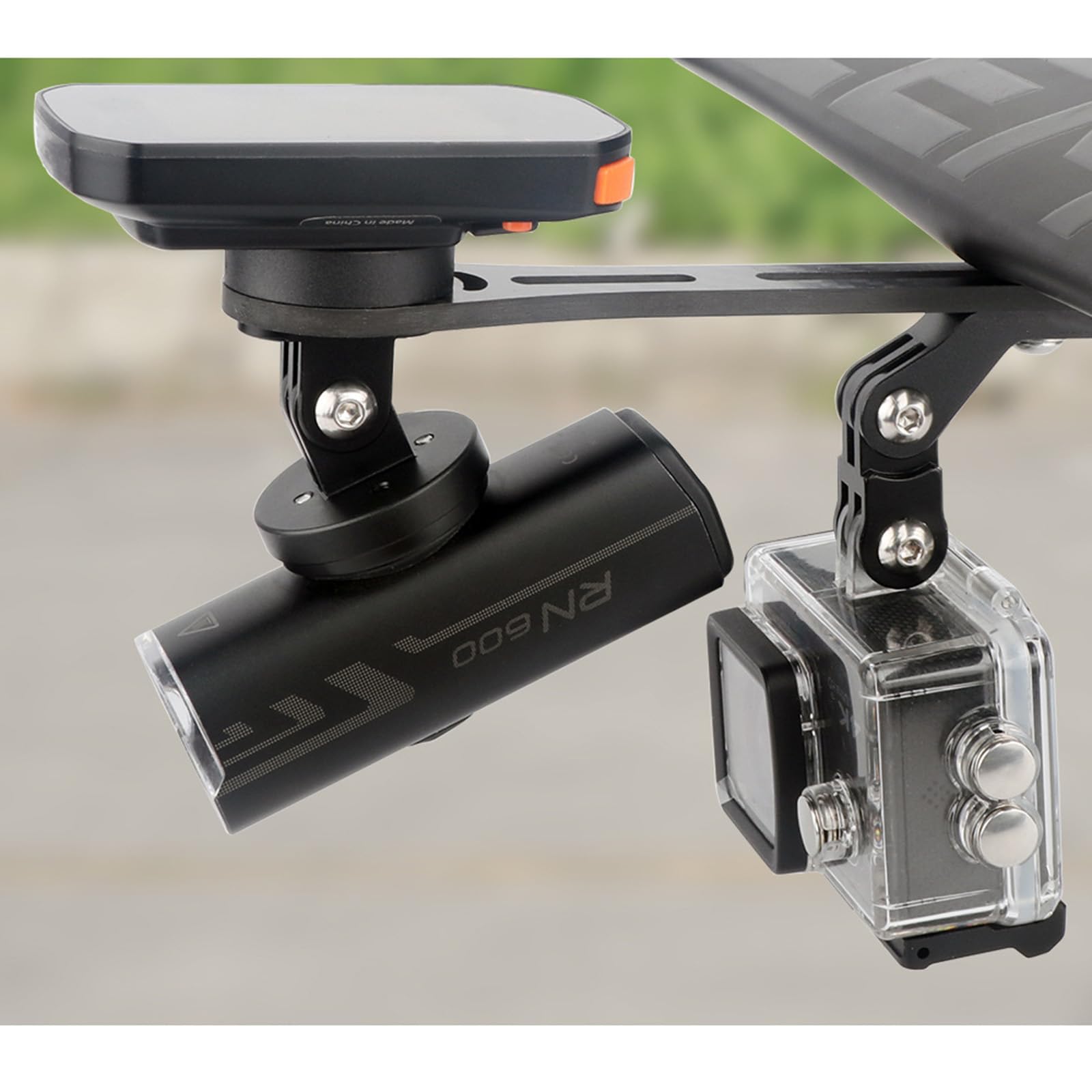 Supporto Luce Per Bicicletta In Alluminio: Attacco Per Torcia Sul Manubrio, Regolabile E Aerodinamico. Perfetto Per Mountain Bike E Bici Da Strada, Montaggio Facile Senza Attrezzi!