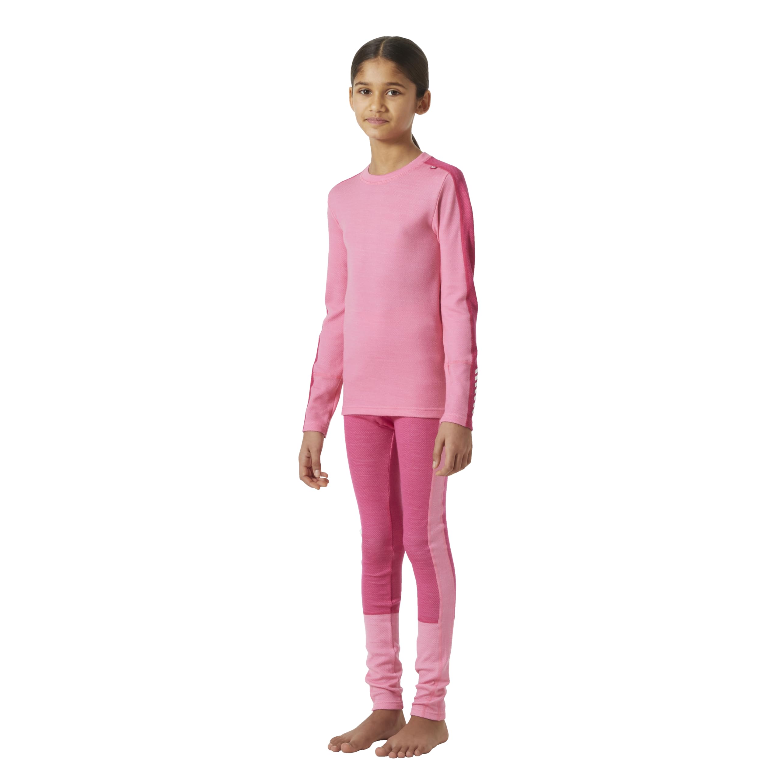 Helly Hansen Unisex Kids Jr Lifa Merino Midweight zestaw podstawowy, 068 Cukrowy róż, 16 lat