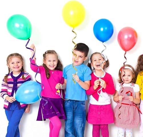 Miniatura 5 de BEISHIDA Juego de cintas rizadas de 12 colores surtidos, cuerdas de globos de arcoíris, 15 pulgadas de grosor, 264 yardas para envolver regalos,