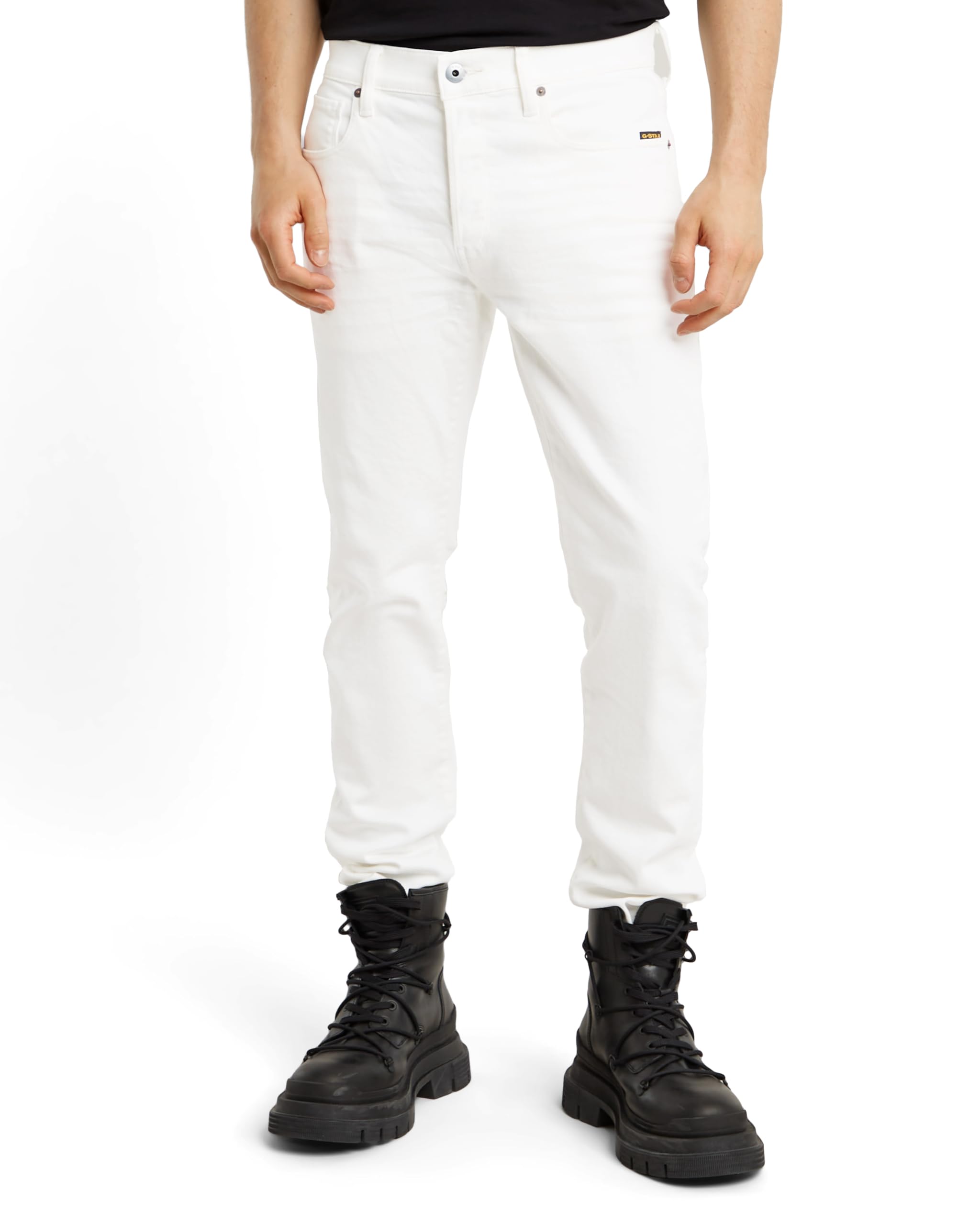 G-Star Men's 3301 Slim Jeans, Beige/khaki (3D lt chalk gd 51001-D552-G643), 26W / 30L