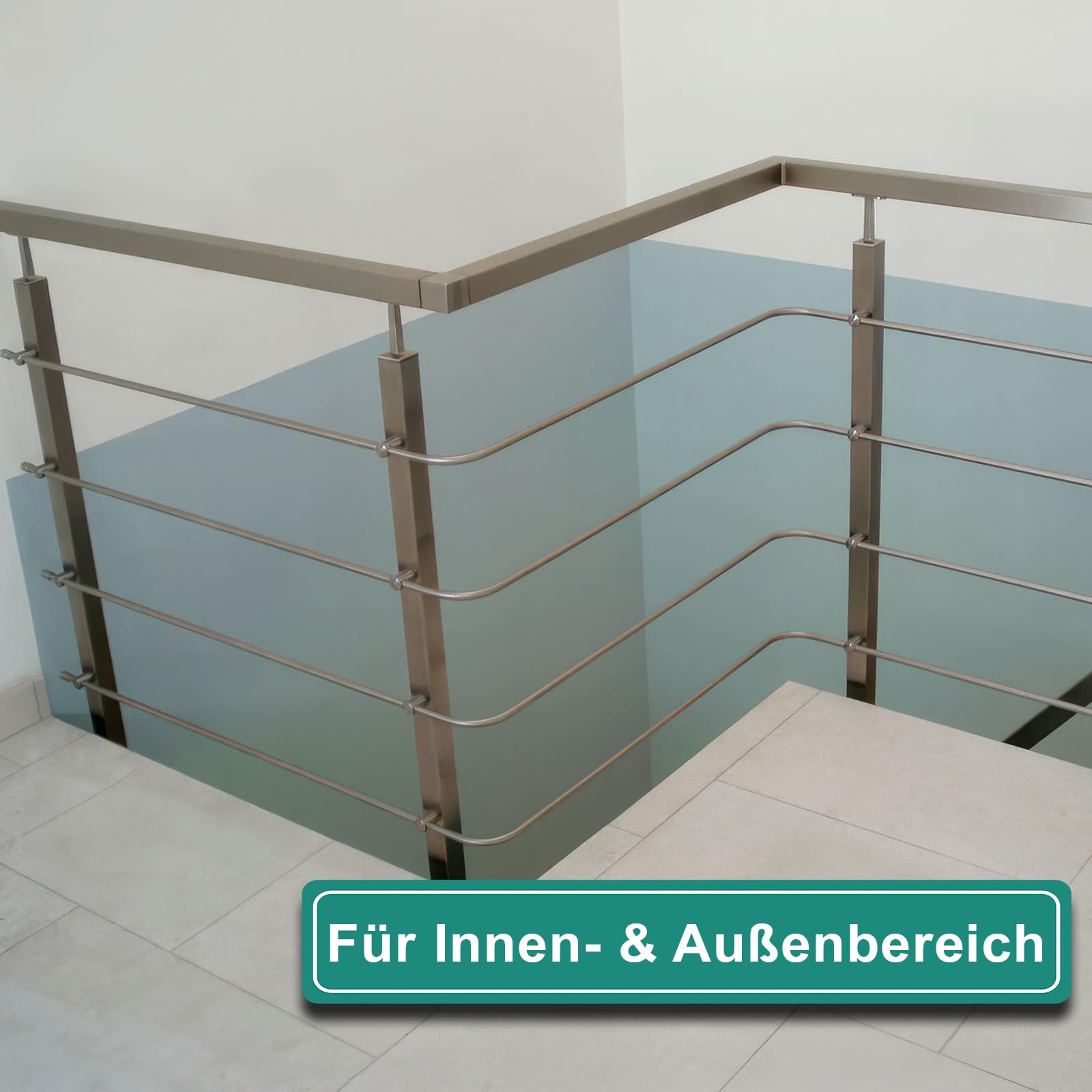 PRIOstahl Tubo cuadrado Tubo de acero inoxidable Tubo cuadrado Perfil cuadrado Perfil hueco - 1 x Tubo Tamaño: 40 x 40 x 2 mm Longitud: 2000 mm Pulido para construcción de barandillas construcción