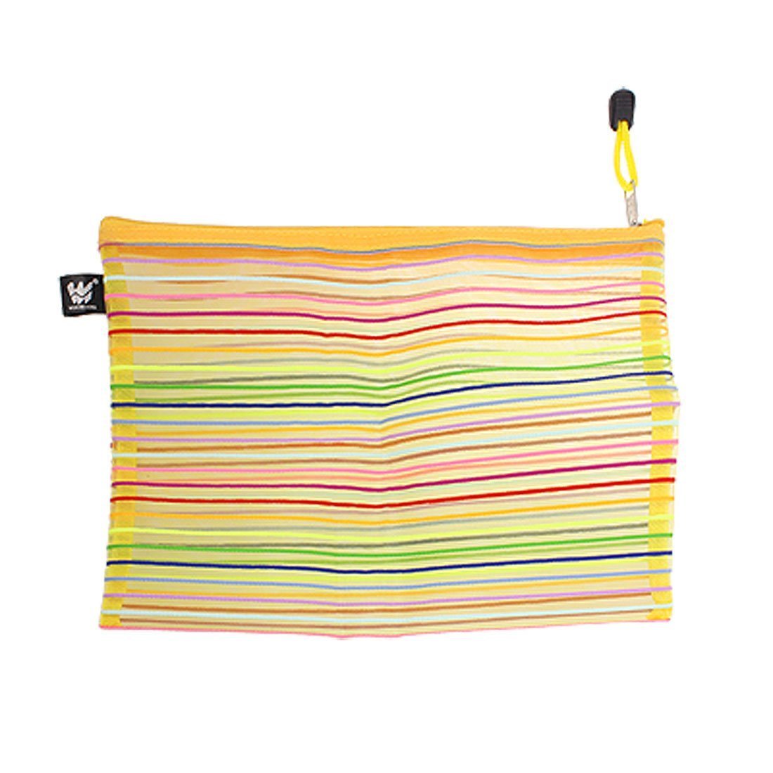 ELECTROPRIME Meshy Style Stripe Pattern File Bag Holder,Colorful