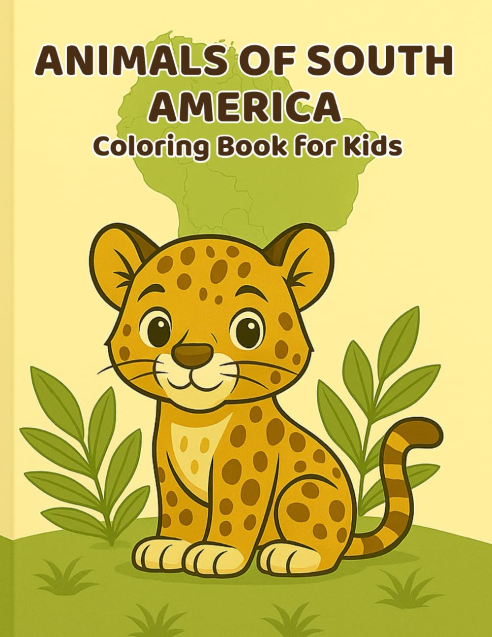 Animals of South America Coloring Book for Kids: Series 5, Cute Jungle Animals – Fun and Relaxing Coloring for Ages 3–8 (Animals of the World – Coloring Book Series for Kids)