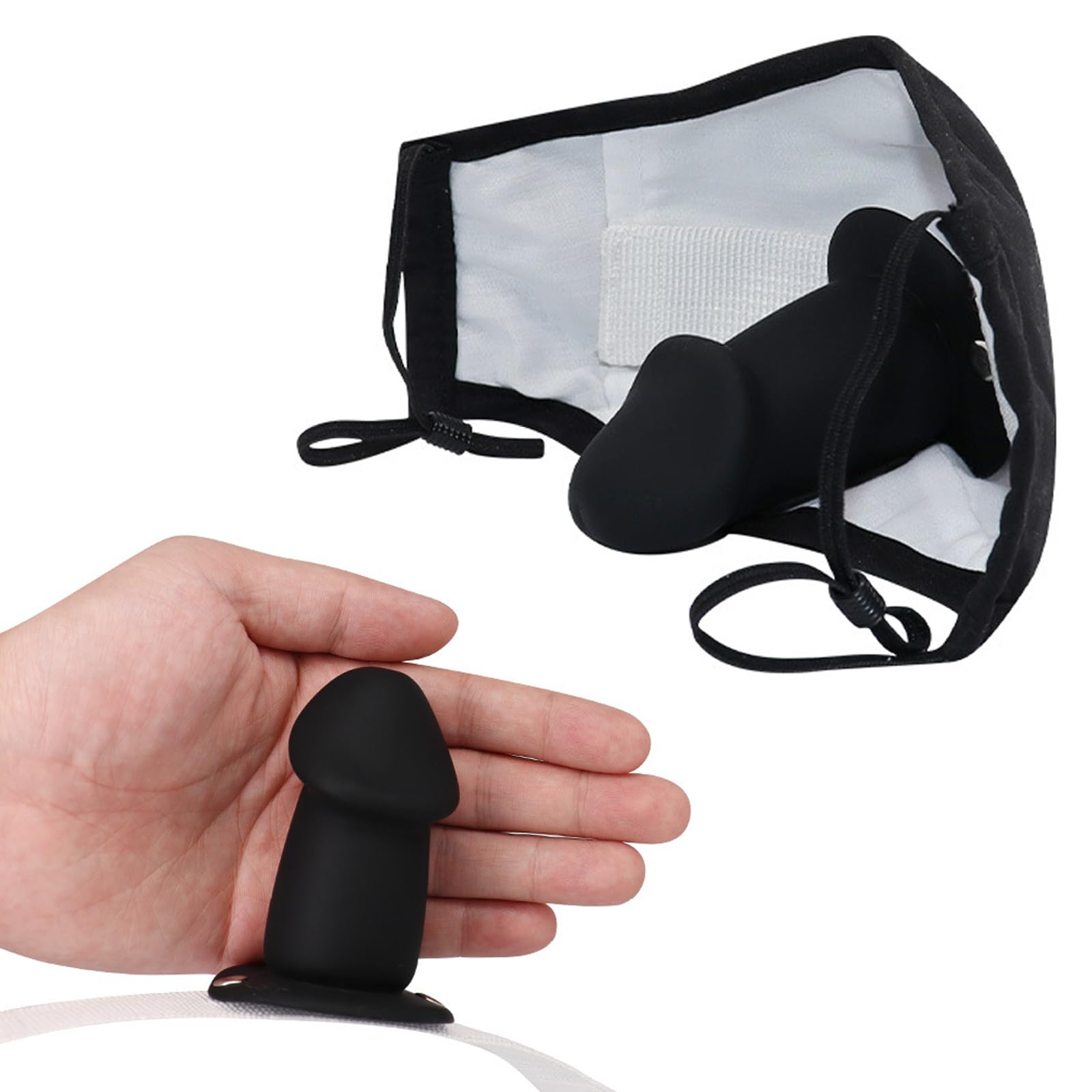 Masque Fétiche avec Pénis Gag Mouth Extreme Amovible, Masques avec Silicone Réaliste Dildo Mouth Ball Gag BDSM Mouth Gag, Bondage SM Erotic Sex Toy pour Couple Adulte Hommes Femmes