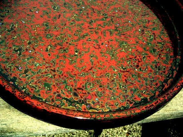 ♥未使用　若狭塗　お盆　φ３３５ｍｍ 若狭塗 お盆 φ335mm <1117z漆芸・漆器> 若狭塗（福井県）の漆器｜日本