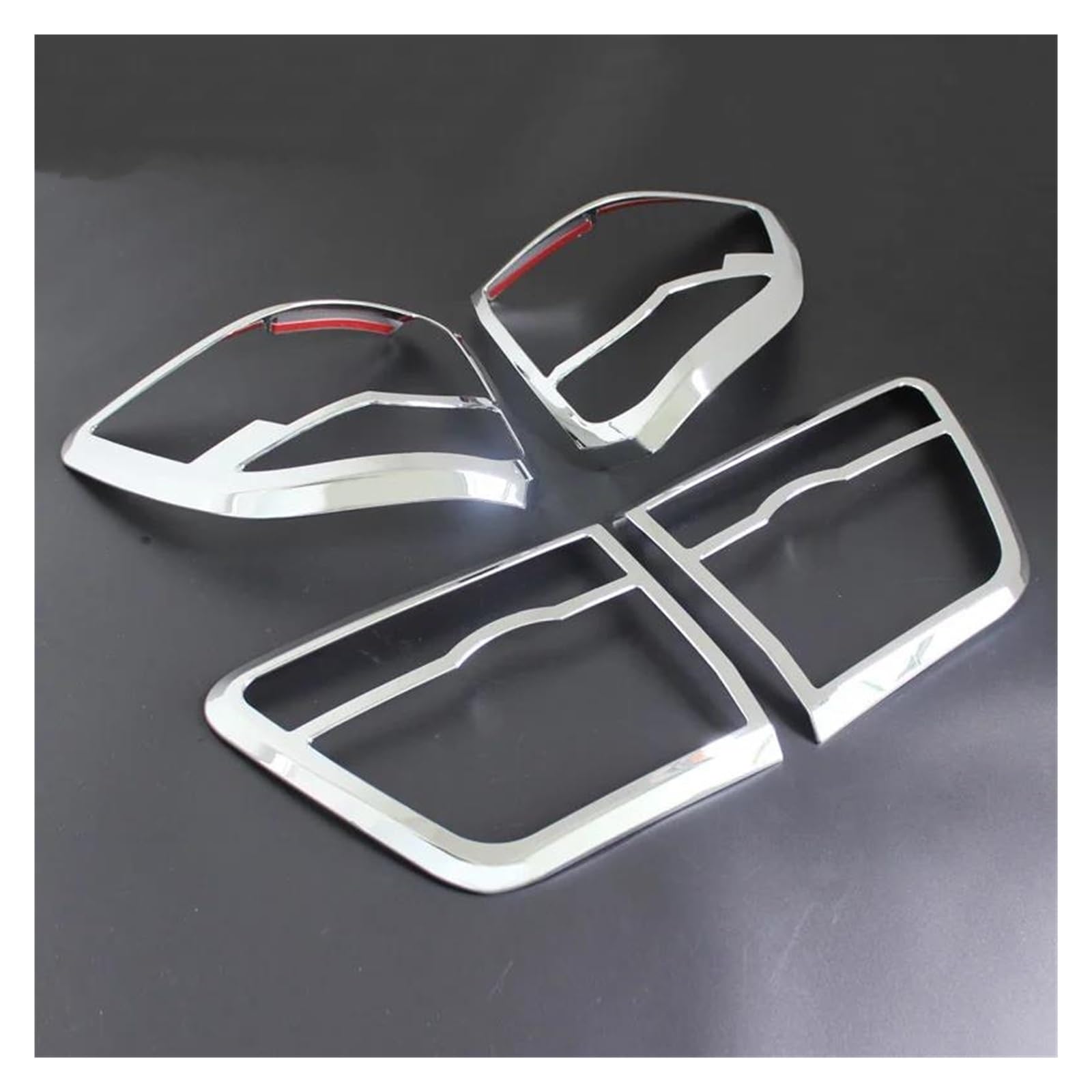Protector de luz trasera para Toyota Fortuner 2012-2014 cromado ABS 5