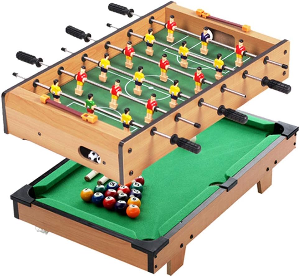 ZXQZ Futbolín Mesa Multijuego Estable 2 En 1, Mesa de Billar de Montaje Rápido de 5 Minutos, Futbolín Futbolín Mesa de Billar futbolines (Color : Style2)