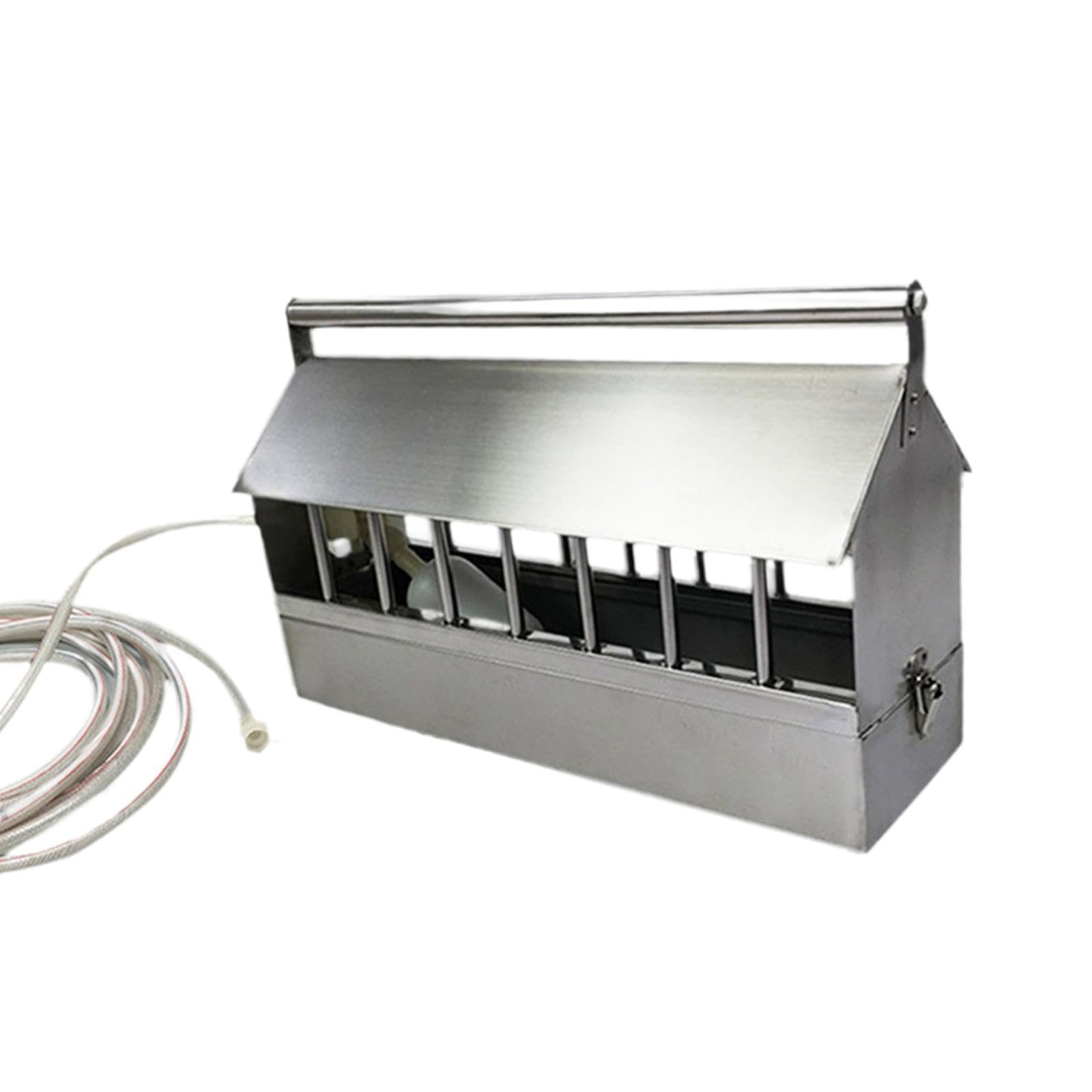 Milageto Automatischer Geflügeltränke, Geflügelbrunnen mit 2 m Schlauch, automatischer Wasserspender, Vogelbedarf für Tauben, Gänse, Frühlingshühner, 40cm