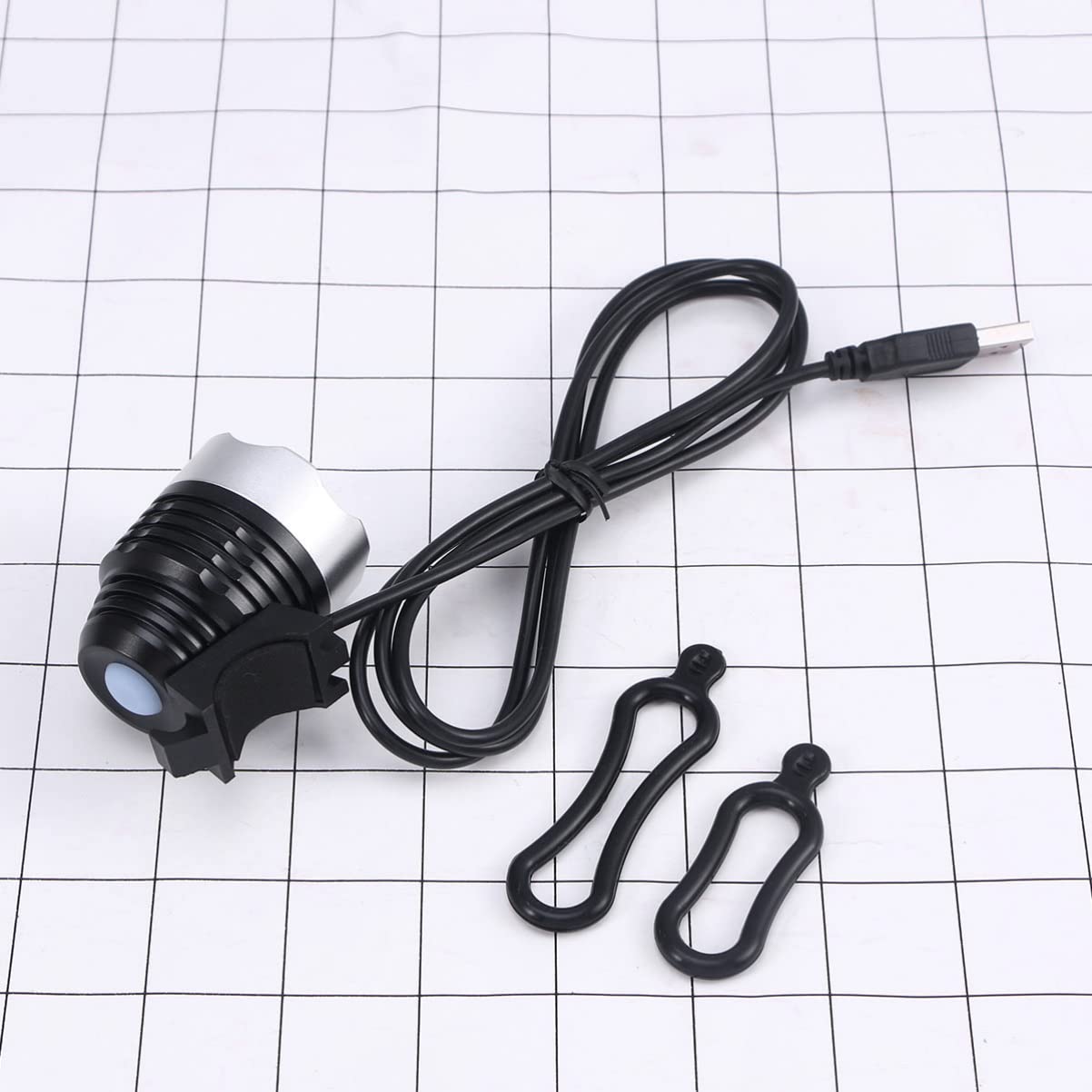 Sosoport Faro Delantero LED De Luz De Bicicleta De 3 Piezas