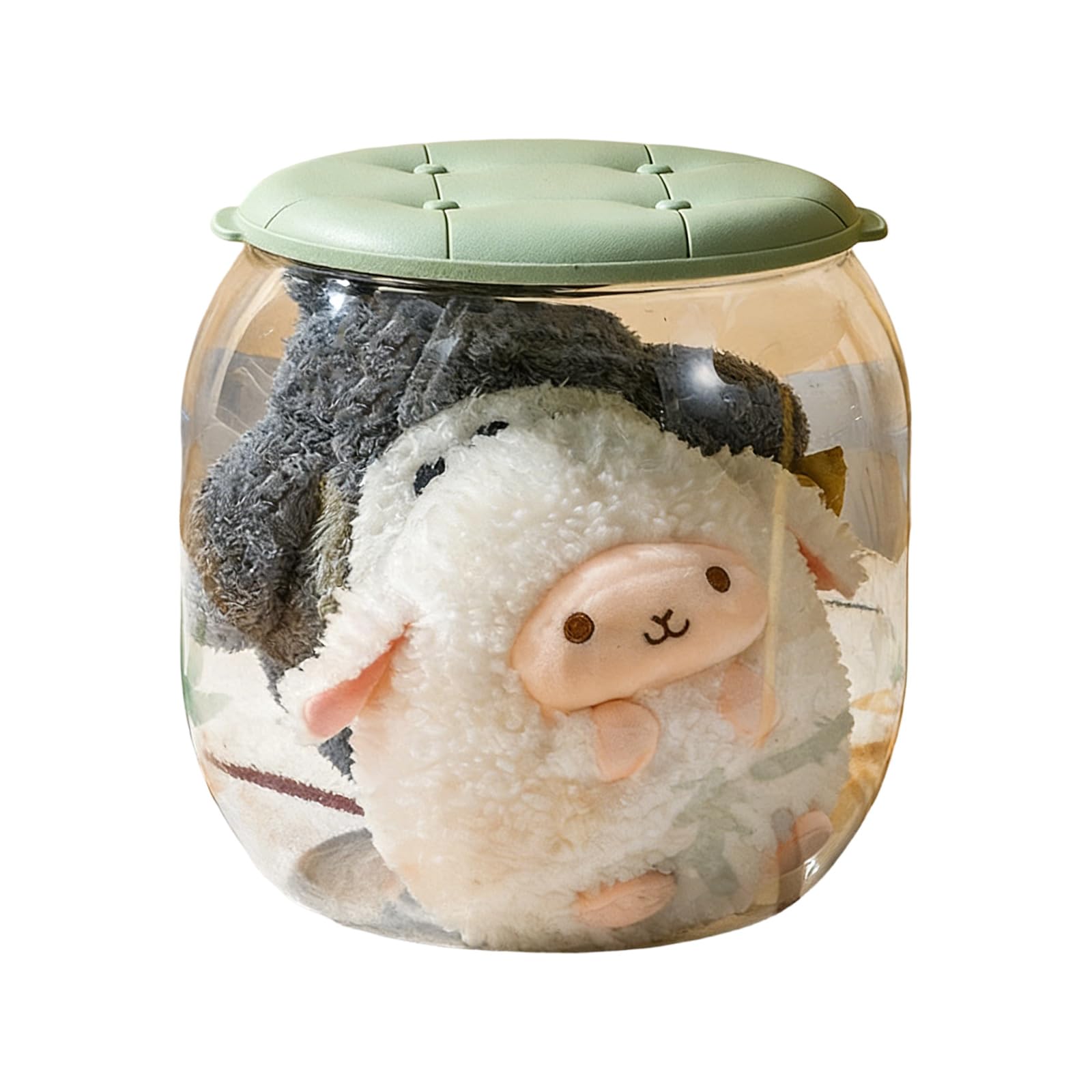 Lerpwige Portable Clear Storage Bin with Handle Serving As a Stool for Movement Around House Stackable Clear Bin and Stool
