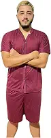 Pijama Masculino Adulto Aberto Malha Confortável Azul Marinho GG