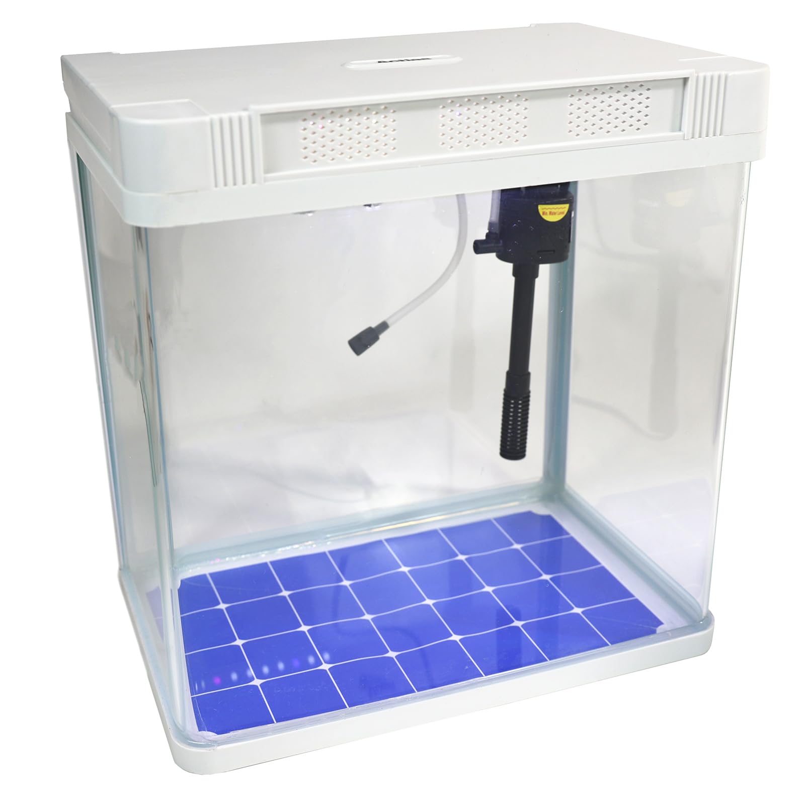 Aquarium Fish Tank Kit with LED Light and Pump 7L 14L 28L (14 Litres)