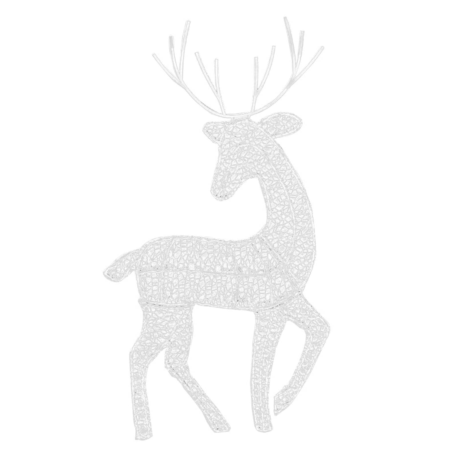 Upgraded Christmas Reindeers Light Up Deer Deocrations Cute Deer Decor for Outdoor Garden Yard Small / / Large Light Up Figure Christmas Garden Decorations Small / / Large Gift Suitable for Yard