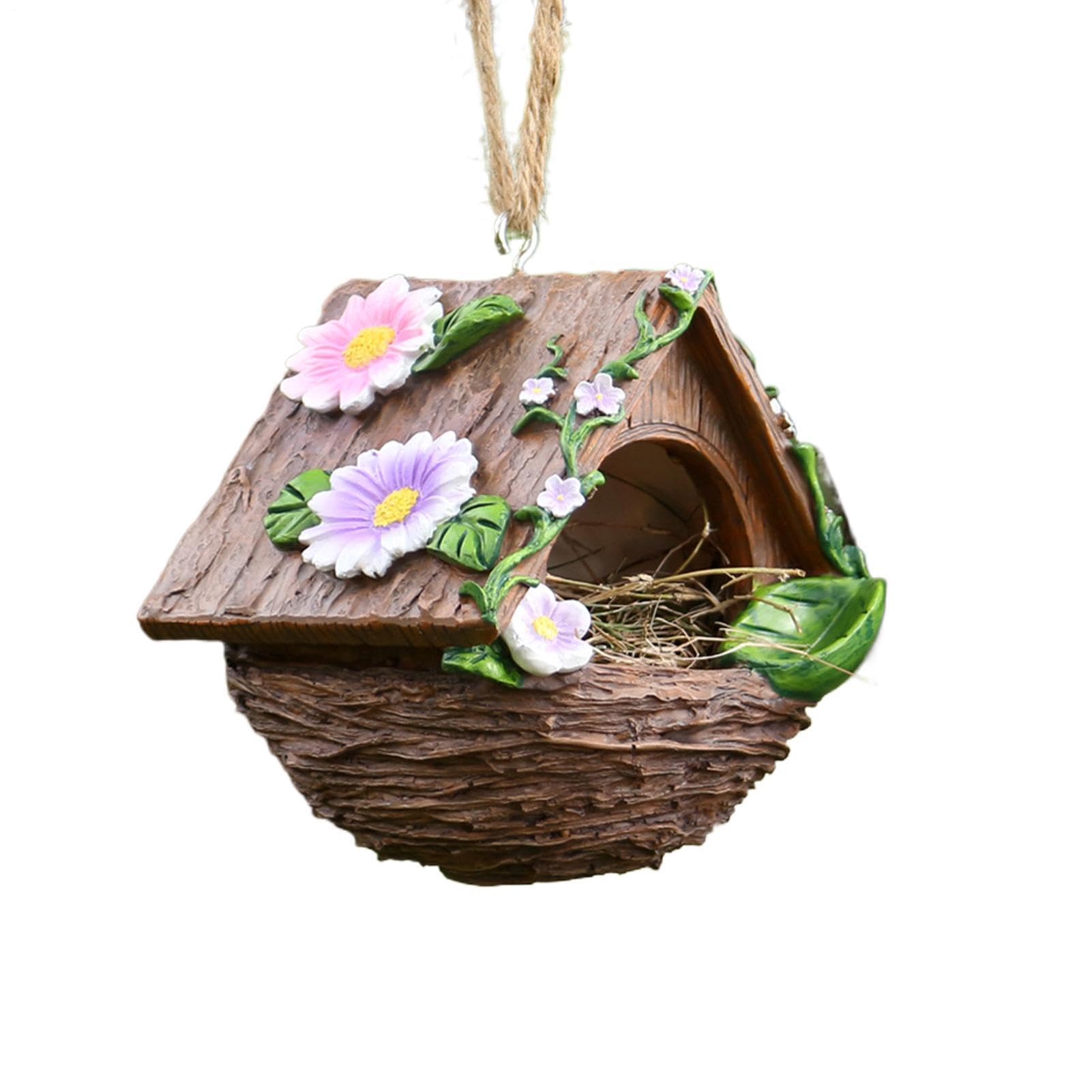Générique Maison Nid Oiseaux Nichoir Résistant Au Vent | Cabane De Nidification Oiseaux Pour Aras Perruches Inséparables Conures Calopsittes Pinsons Et Pour L'Extérieur Jardins