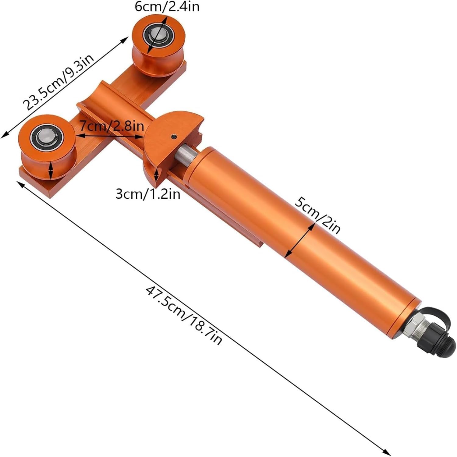 Narzędzie do gięcia kabli, giętarka do drutu ze stopu aluminium do przewodów 35-500, kąt 0-180°, z torebką, przenośny i wszechstronny sprzęt do gięcia