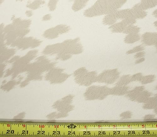 Vista 46 de The Yard - Tela de terciopelo de gamuza con estampado de vaca, 54 pulgadas de ancho, vendido por The Yard (negro)