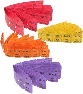 SHINEOFI 400pcs Raffle Ticket Event Ticket Labels for Parties Concerts Festivals Pack