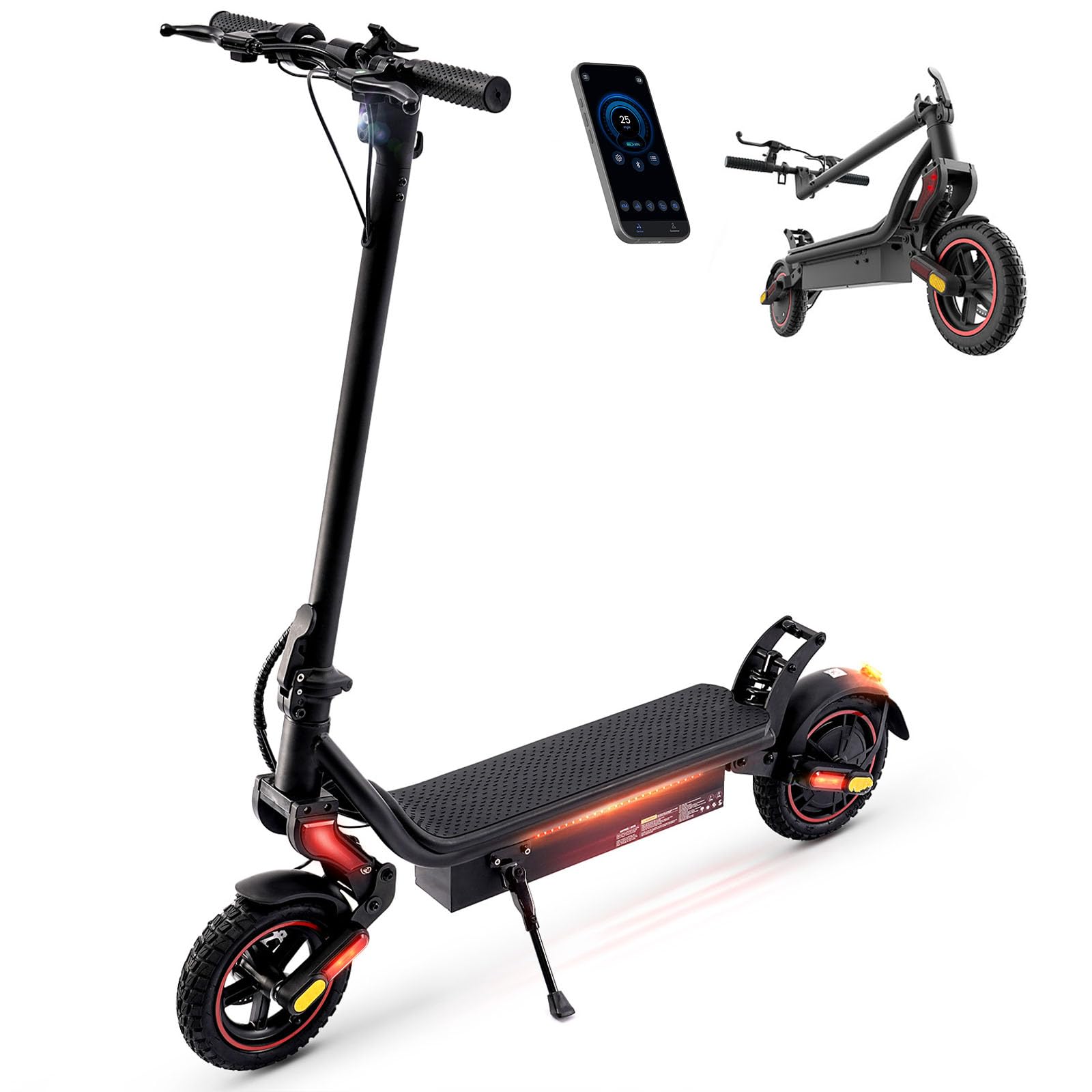 Electric Scooters - 500W/1000W/1500W Adult Electric Scooter, 18/25/28 MPH Top Speed, 8.5'' /9.3'' /10'' Tires,21/28 Miles Long Range, Portable E Scooter for Adults and Teens