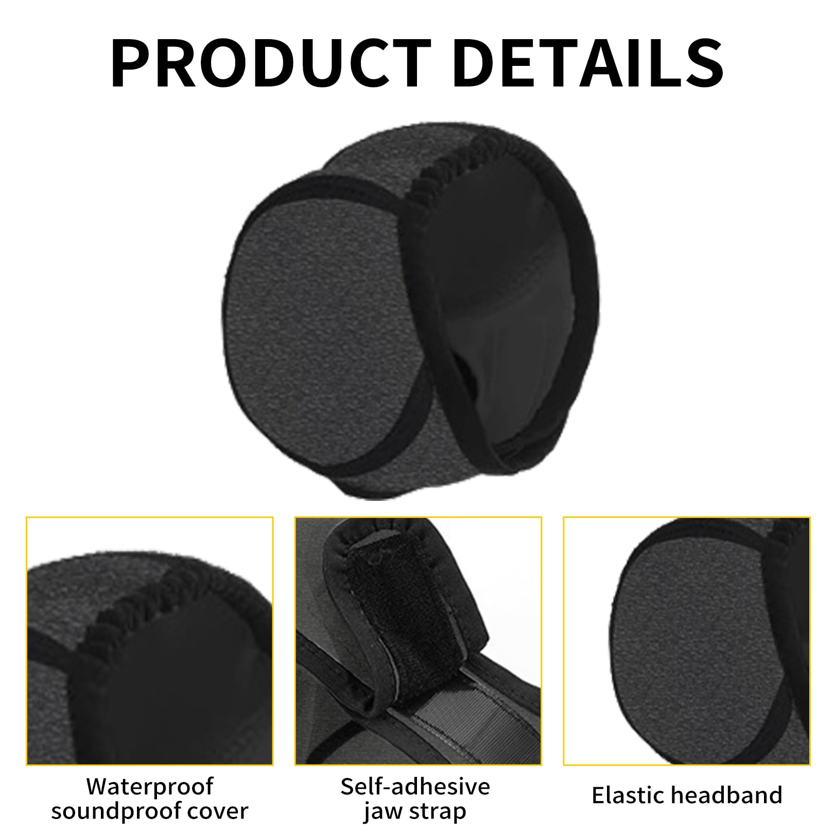 Keltra Dog Ear Muffs Noise Protection Waterproof Dog Ear Covers for Grooming Adjustable Pet Cats Dogs Calming Hood Pet Snood Swim Ears Protectors for Noise Anxiety Thunder Fireworks Swimming Bath (M) - Image 3