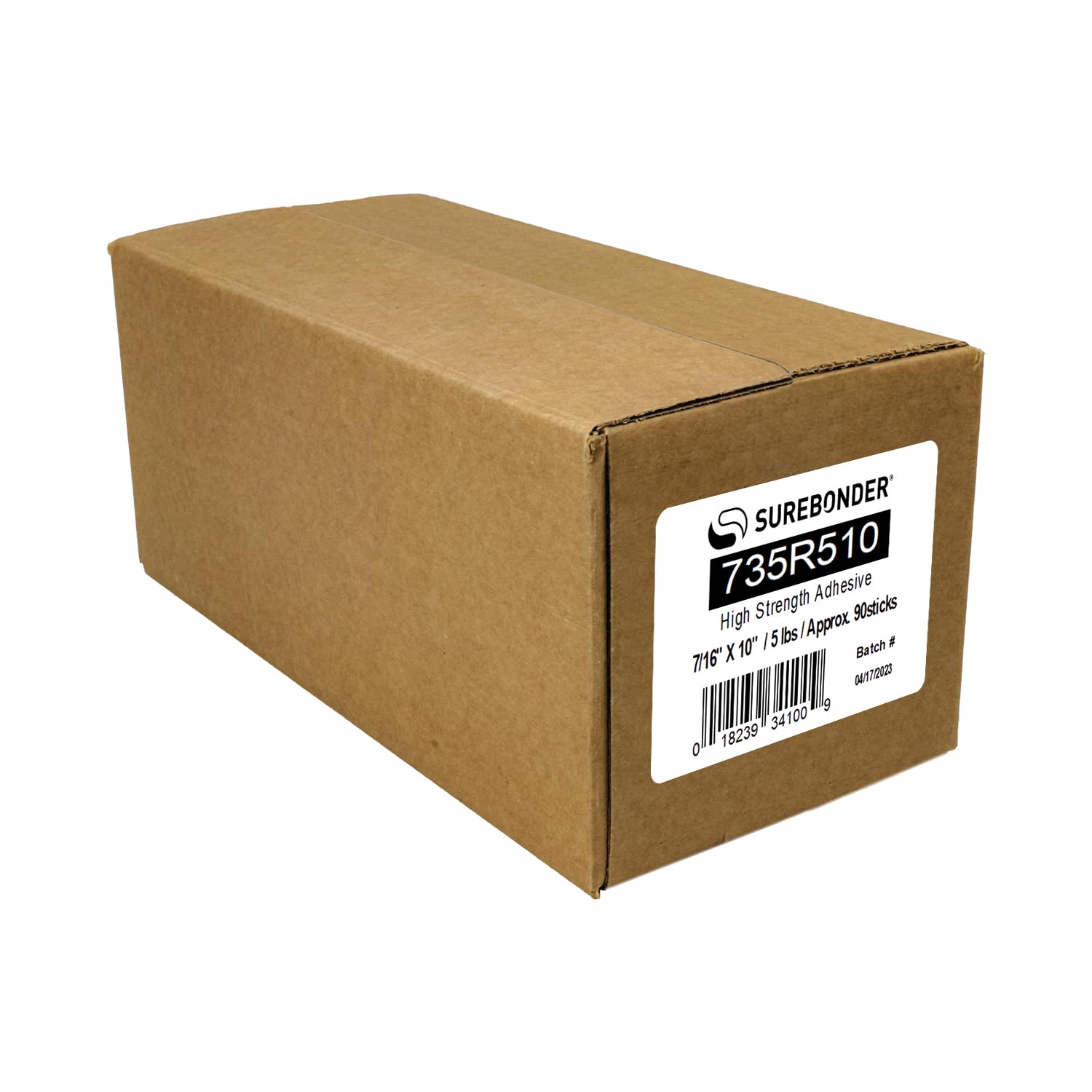 Surebonder 735R510 - Bastoncini di colla standard ad alta resistenza, realizzati negli Stati Uniti, lunghezza 2,3 kg, confezione da 90 bastoncini