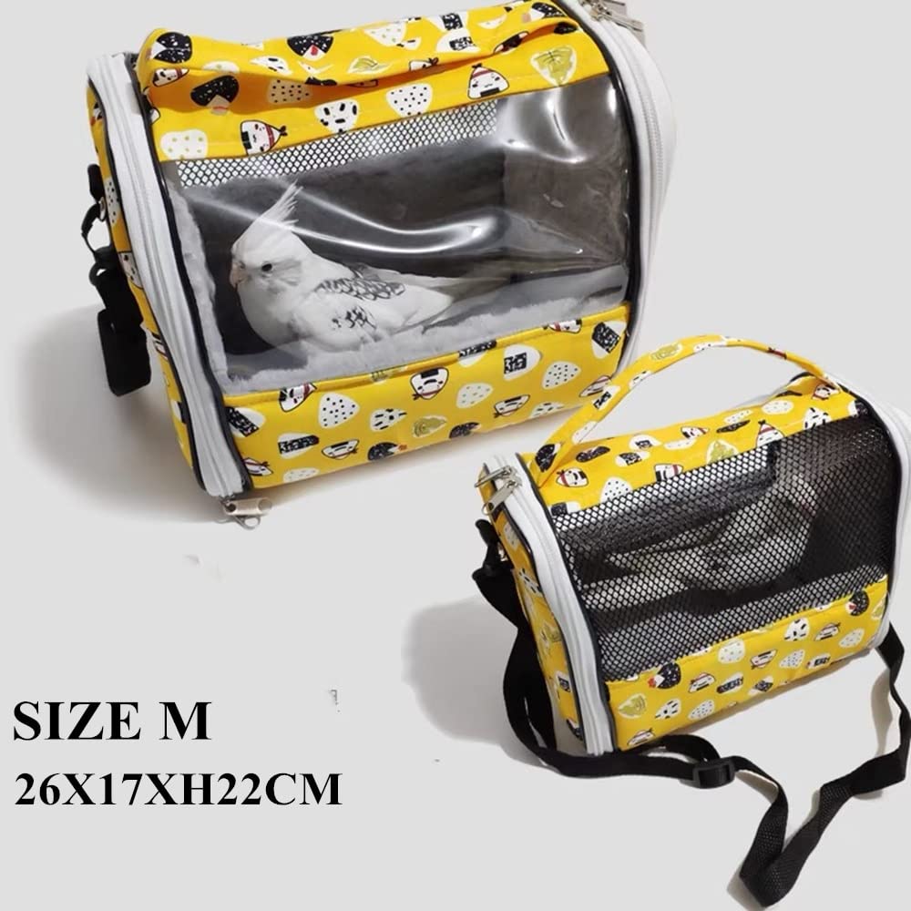 Vogelkäfige Warm Pet Vogel Träger Leichter Papageikäfig Tragbar mit Plüsch Zuckergleiter Rucksack Hamster Tasche for Kleintiere Zubehör(A,H)