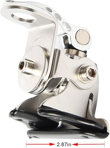 Miniatura 2 de HYS Soporte de antena de automóvil de acero inoxidable para montaje en tapa de maletero Hatchback, ángulo ajustable HYS TC-7 para vehículo móvil,