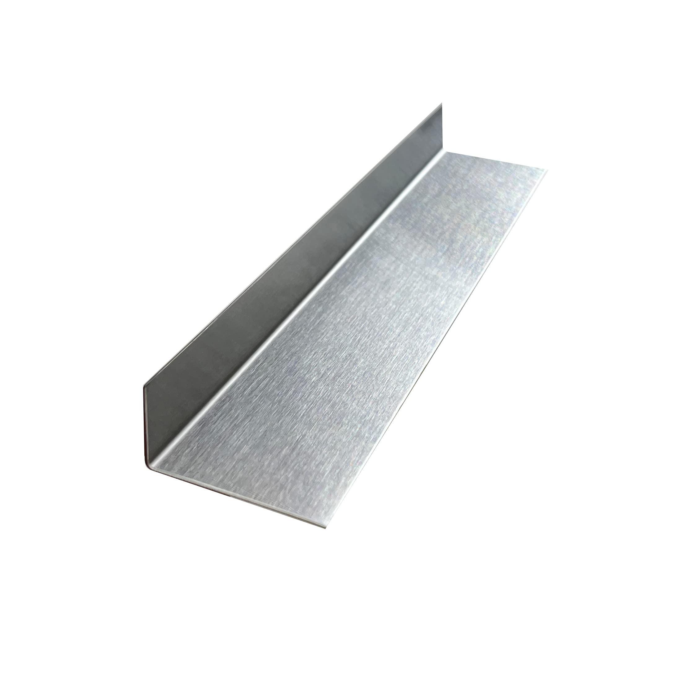 Brushed 304 Stainless Steel Universal Gap Filler Finishing Angle Trim Kit Elements (Inner Finish, 1" x 2" x 36")