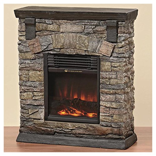 Preisvergleich Produktbild Elektrokamin Fynn, H 79,00 cm, Magnesia, Mehrfarbig, Beige