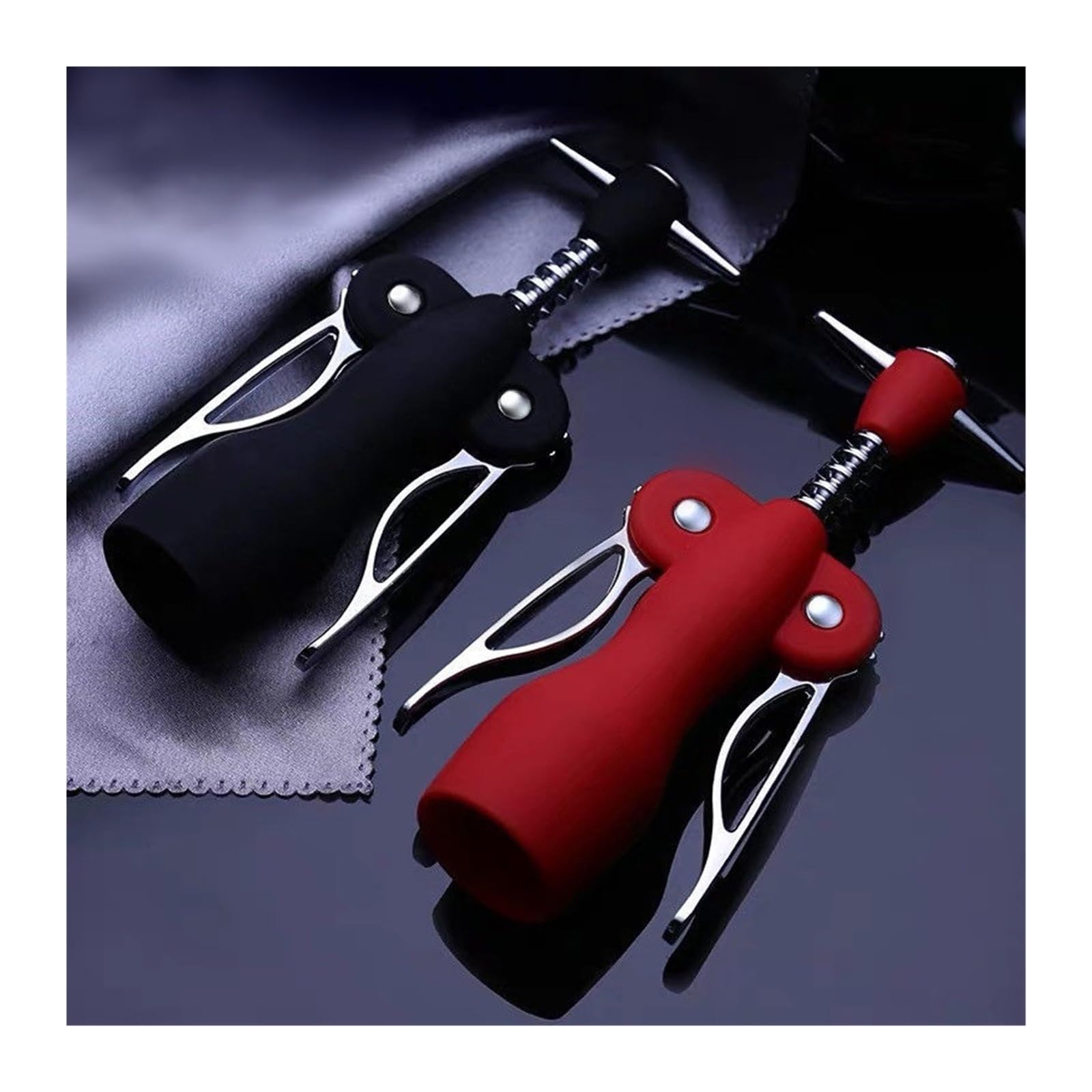 1 apribottiglie multifunzione per vino e birra, apribottiglie creativo, apribottiglie per vino rosso, apribottiglie per vino rosso domestico (grigio)
