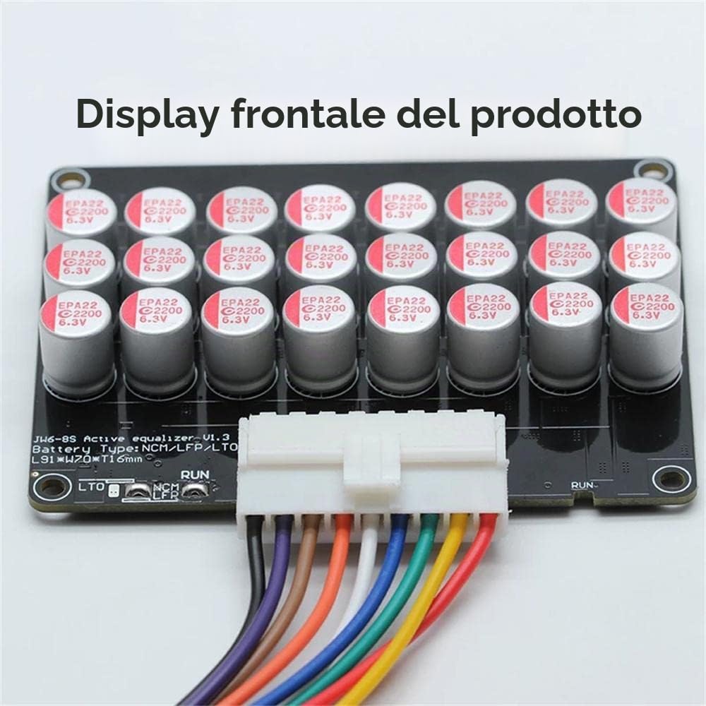 Batteria al litio 8S 24 V Balance Li-ion Lifepo4 al litio attivo Equalizzatore Balance Board Condensatore