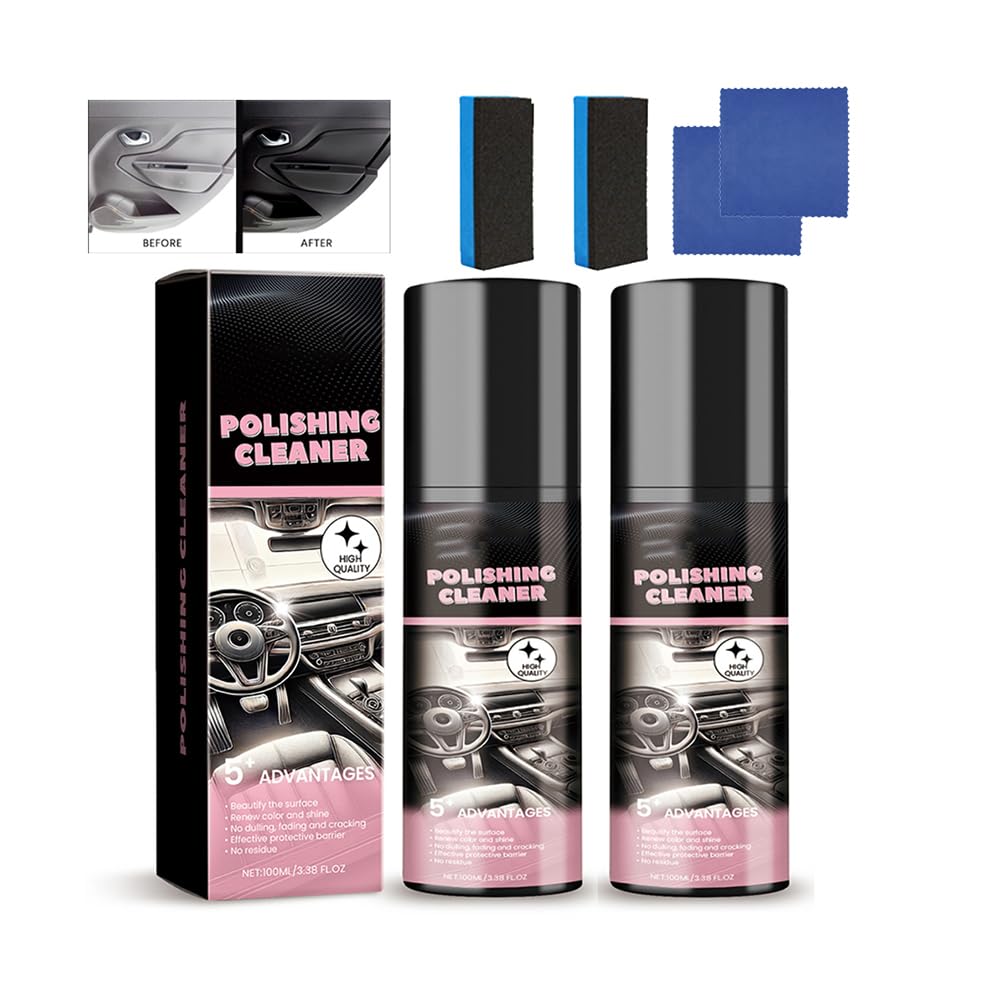 Car Interior Protectant Spray, Polishing Cleaner Car Interior, Car Interior Cleaner, Vehicle Interior Polish Interior Detailer Spray, Total Car