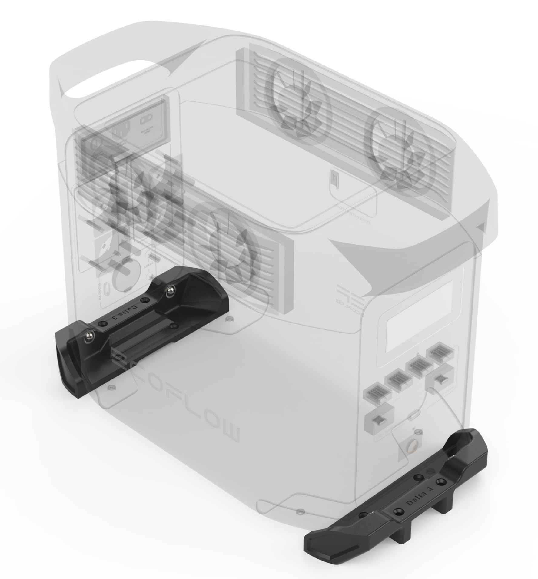 Halterung passend für Ecoflow Delta 3 MAX & MAX Plus | Wohnwagen,Wohnmobil, Boot & Zuhause
