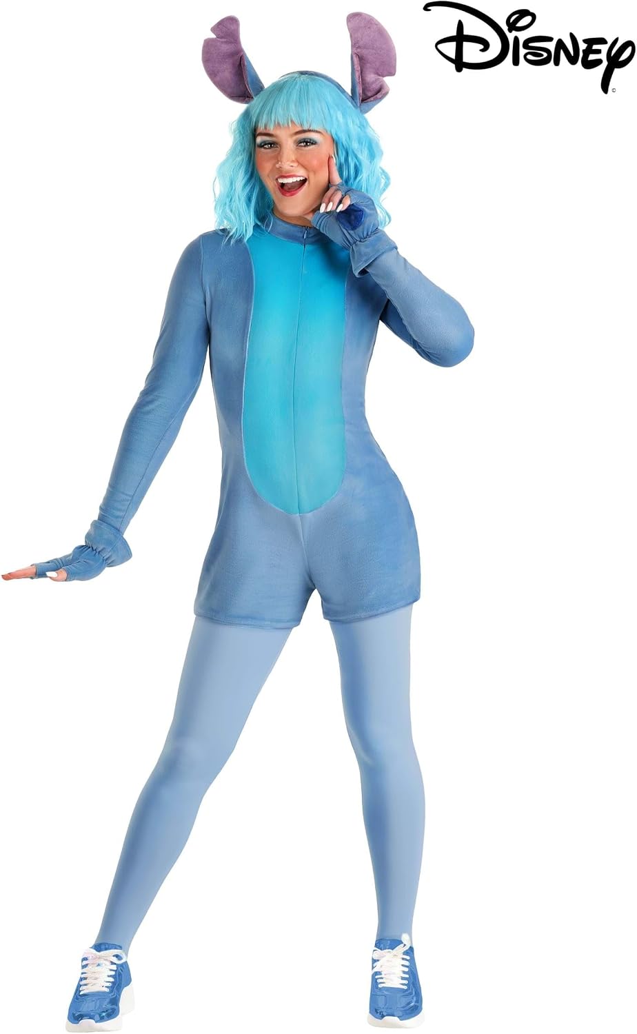 Women's Disney Stitch Costume Romper | Disney's Lilo & Stitch Cosplay Outfit for Adults